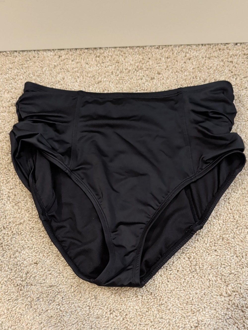Beach Betty Black High-Waist Women’s Swim Bottoms